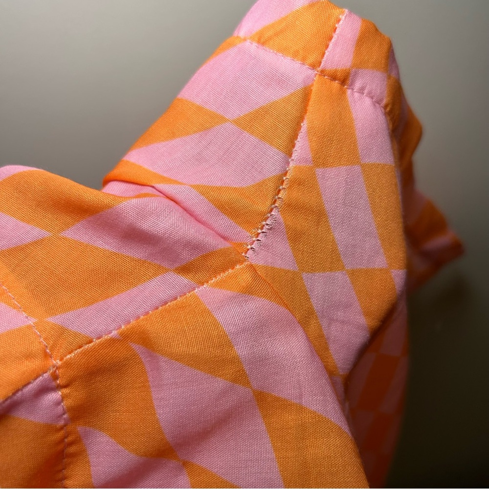 Aurelle Shorts Bikini Coverup Pink and Orange Size Large - Picture 6 of 6